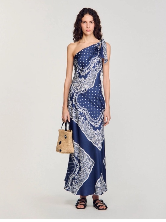 Sandro Dresses & Skirts - Orlana BANDANA-PRINT MAXI DRESS